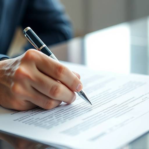 Imagen ilustrativa de un contrato y un bolígrafo, representando los términos y condiciones.
